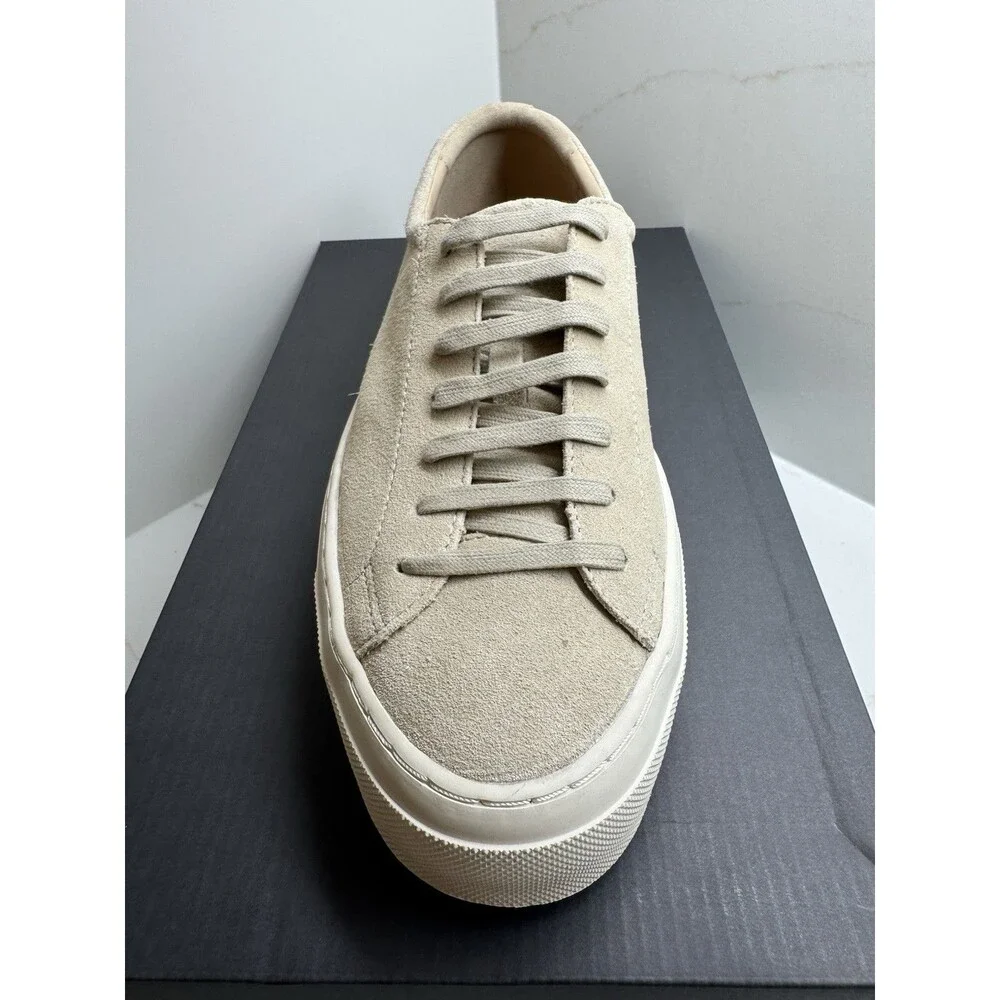 Joseph Abboud Men's Beige Suede Lace-Up Sneakers US 13 D (JA Suede Court)